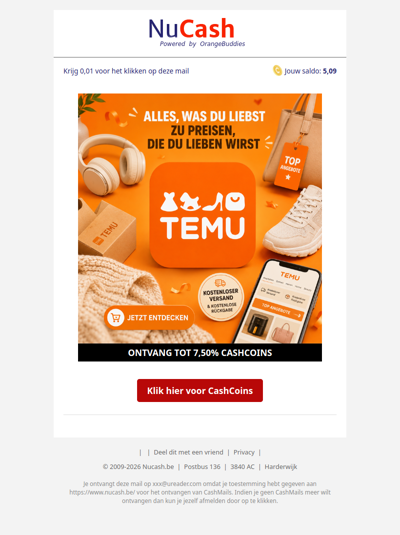 Pak je voordeel bij Temu