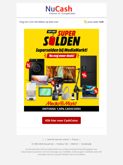 Super Solden bij MediaMarkt – scoor topdeals én cashback!