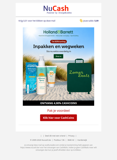 Tot 60% korting bij Holland & Barrett