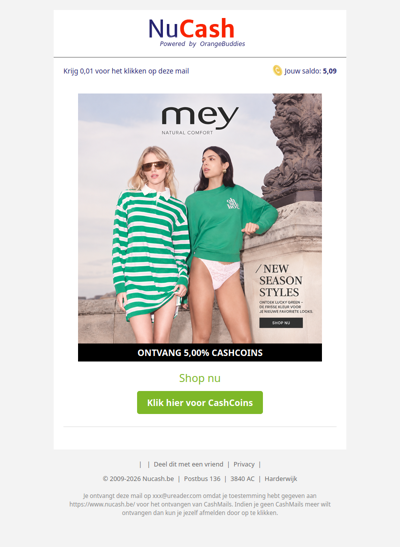 Nieuwe collectie bij mey