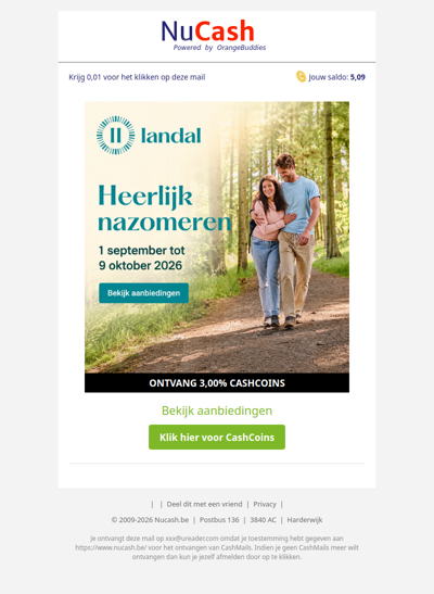 Geniet van de nazomer bij Landal
