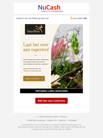 Bloemen bezorgen was nog nooit zo voordelig