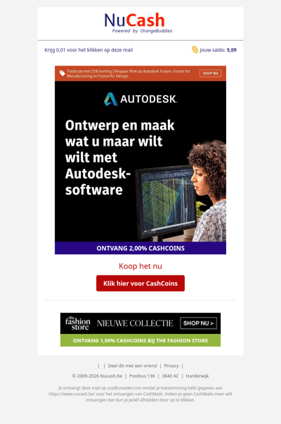 Flash Sale met 25% korting bij Autodesk