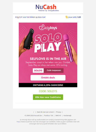 15% korting bij EasyToys
