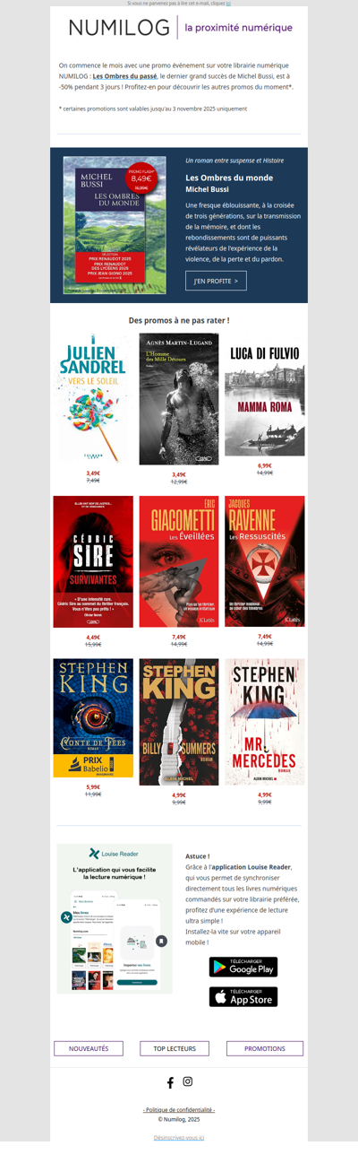 ⏱ Offre promo flash ! Le dernier succès de Michel Bussi à -50%