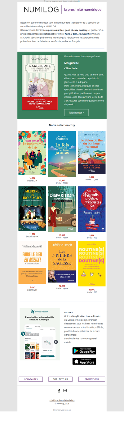 Place aux lectures réconfortantes !