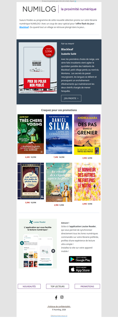 ⏱ Suspense garanti avec la sélection promo de la semaine !