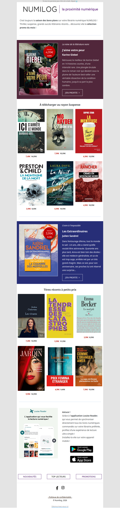 Les promotions de février sont arrivées !