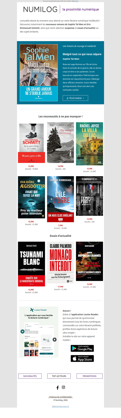 Les nouveautés à ne pas manquer !