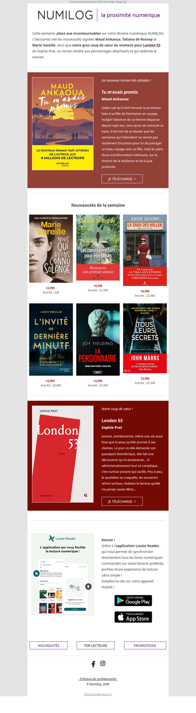 Coups de cœur en série !