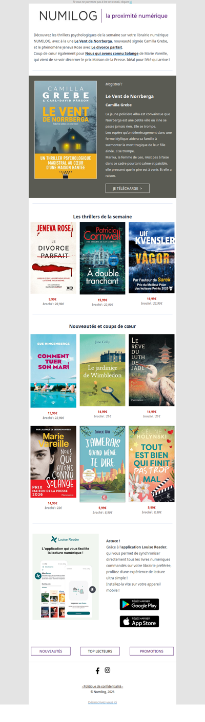 La sélection de la semaine... à découvrir sans tarder