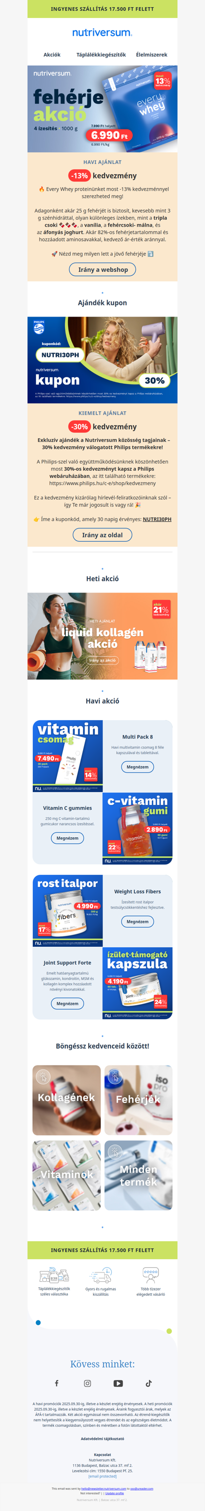 -13% 💪 Every Whey + Meglepetés kupon!