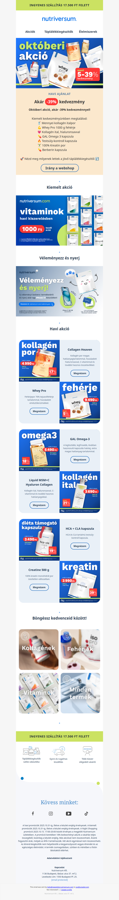 📅 Havi akciónk HOLNAP véget ér! Ne maradj le róla...