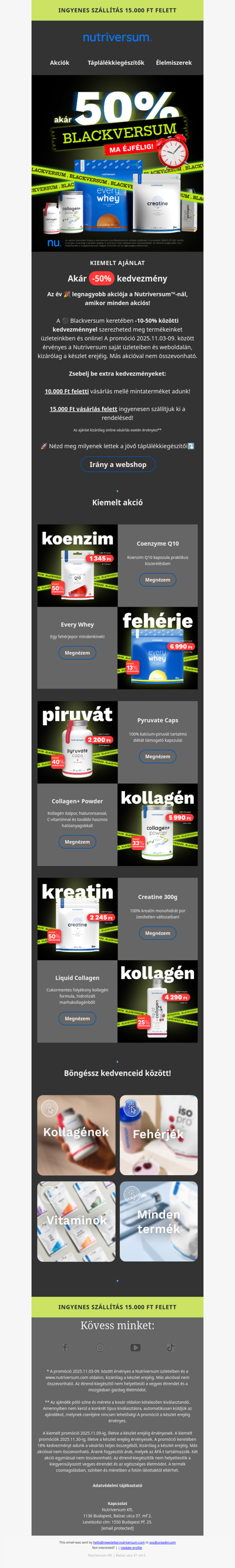 Blackversum ⏰ Csak MA ÉJFÉLIG