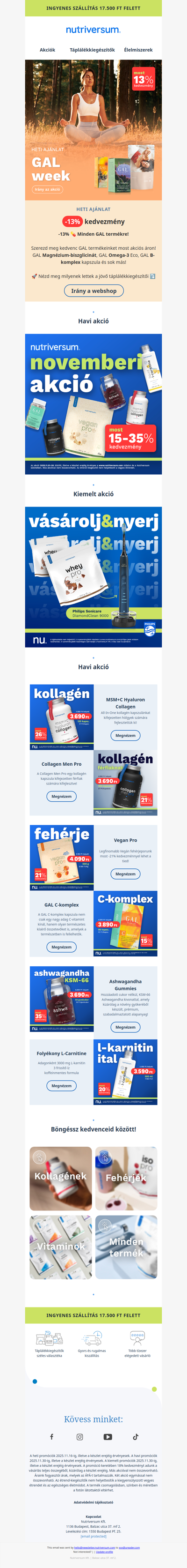 -13%! 🌟 GAL Week Akció!