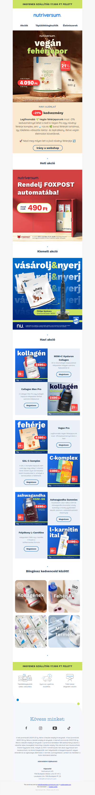 -21% 🌱 Legfinomabb Vegán Fehérjeporunkra!