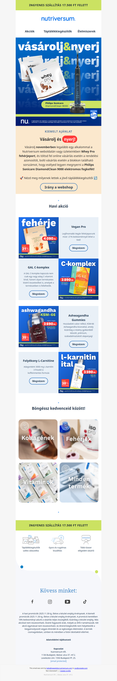 Vásárolj és Nyerj 🎁 Philips elektromos fogkefét!