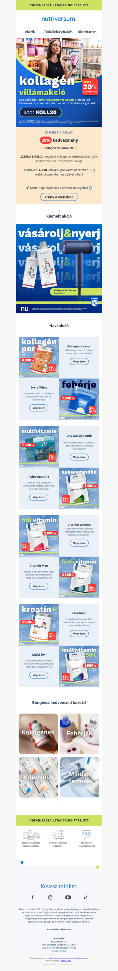 Kollagén Akció ⚡ Szerda Éjfélig!