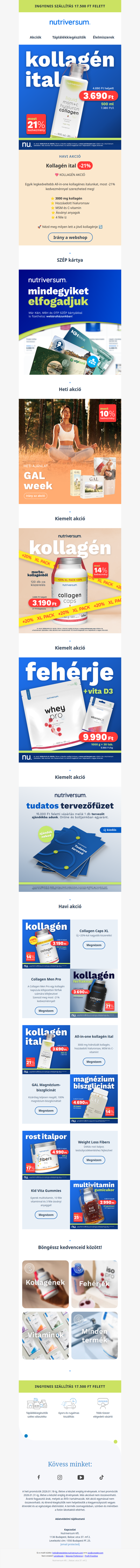 Kollagén Akció 💝 -21% kedvezménnyel!