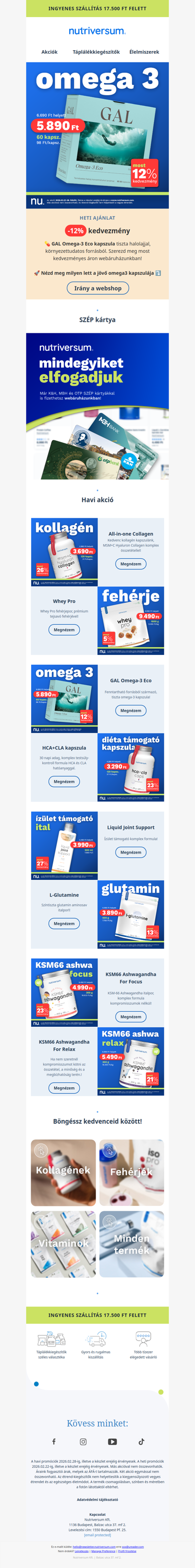 🔥Csapj le rá most! GAL Omega-3 Eco 12% kedvezménnyel