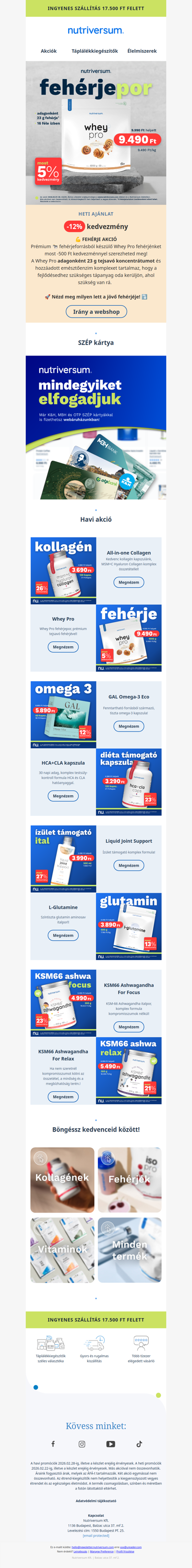 🍀Szerencsés péntek 13: Whey Pro akció a Nutriversumnál!