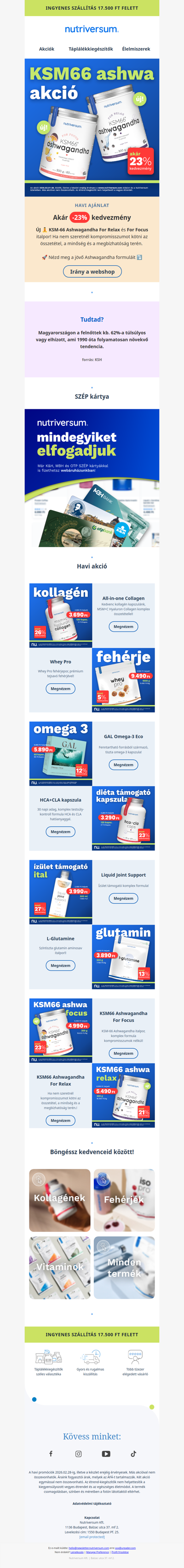 😎 Fókusz nappal, relax este – ÚJ ashwagandha termékek, akár -23%-kal