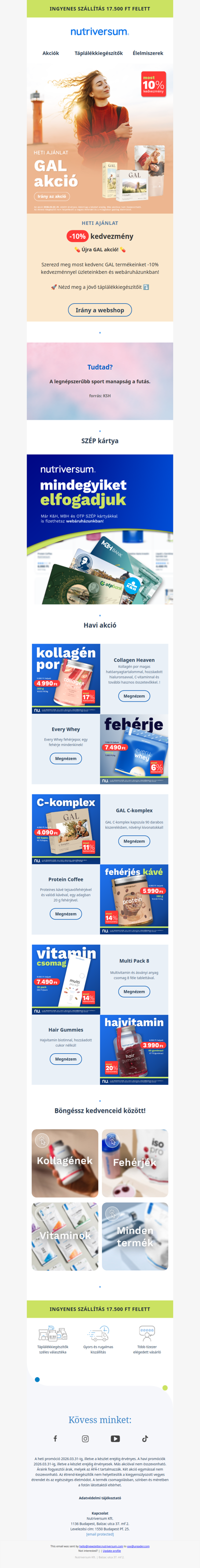 🚀Most minden GAL termék akciós!