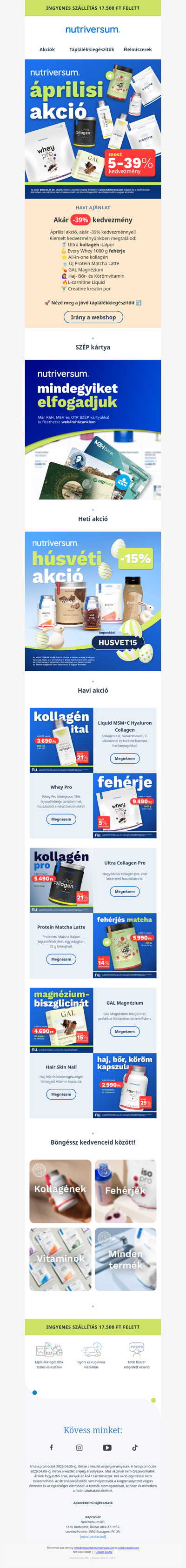 Akár 39% kedvezmény? 😱 Nézz szét áprilisi akcióink között!