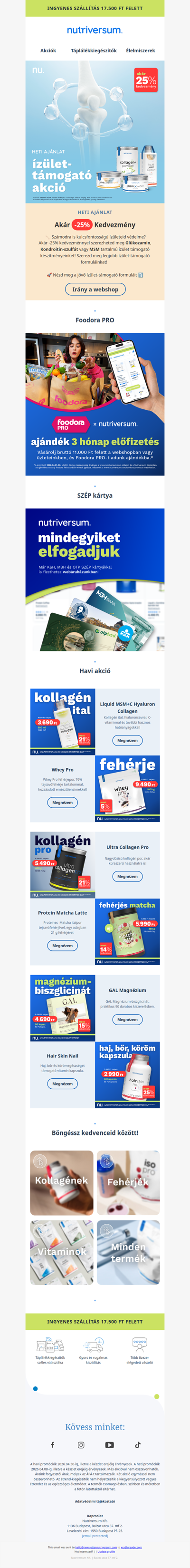 $1f449-1f3fc$Fókuszban az ízületi támogatás - akár 25% kedvezmény 2 héten át!