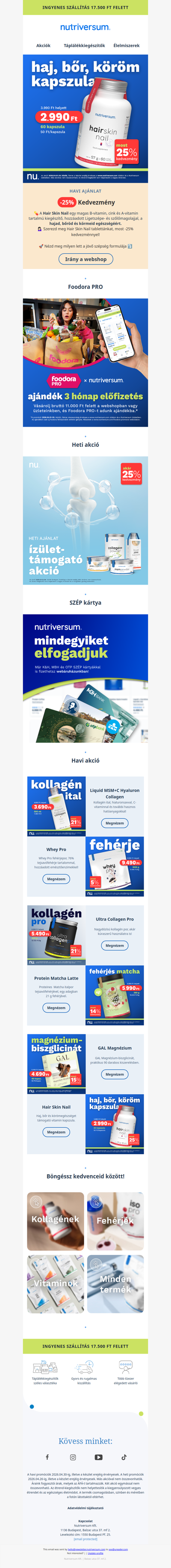 💖Haj, bőr, köröm támogatás most 25% kedvezménnyel!