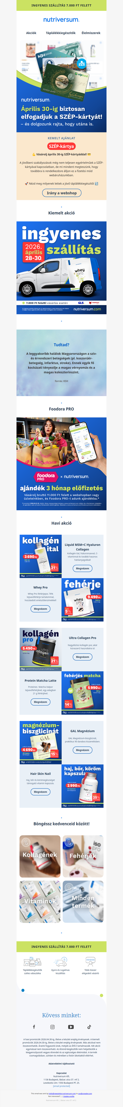 💳 Vásárolj április 30-ig SZÉP-kártyáddal!