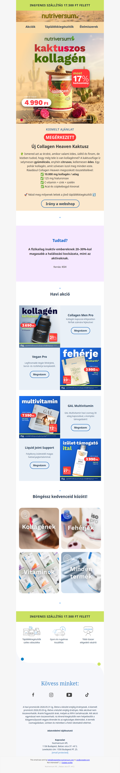 MEGJELENT a 🌵kaktuszfüge ízű Collagen Heaven!