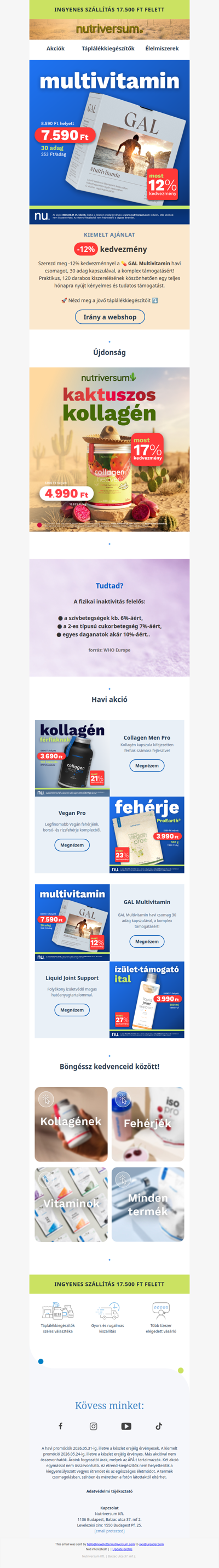 -12% 🎁 A Népszerű GAL Multivitamin Kapszulára!