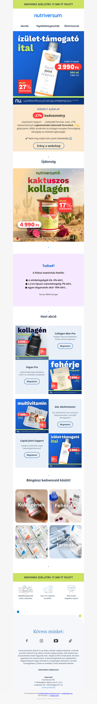 💣 Ízületi támogatás 27% kedvezménnyel!