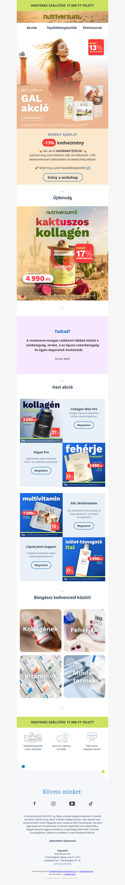 Ne maradj le a GAL akcióról!⏳ -13% mindenre
