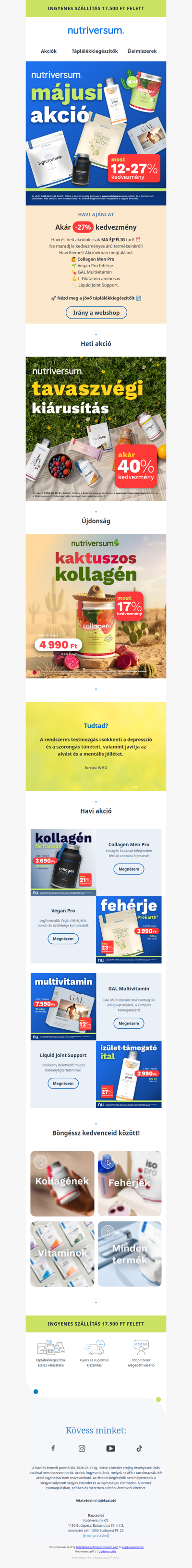 ⏰ Csak MA ÉJFÉLIG! Ne maradj le havi akciónkról!