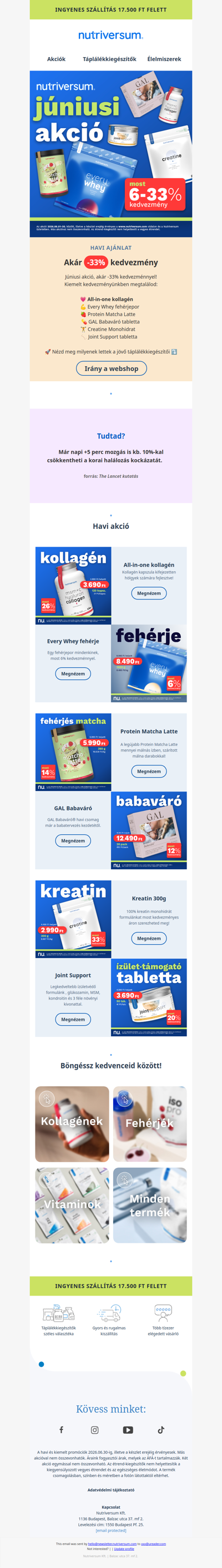 🍵Protein Matcha Latte és más kedvencek havi akciónkban!