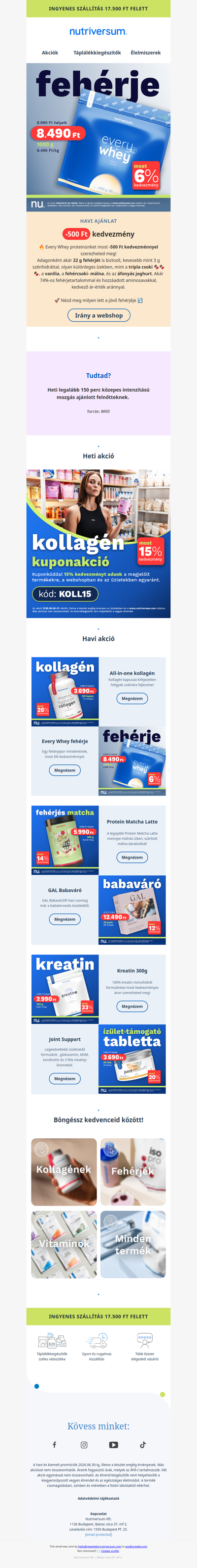 🚀 Legjobb ár-érték arányú fehérjénk most kedvezményes!