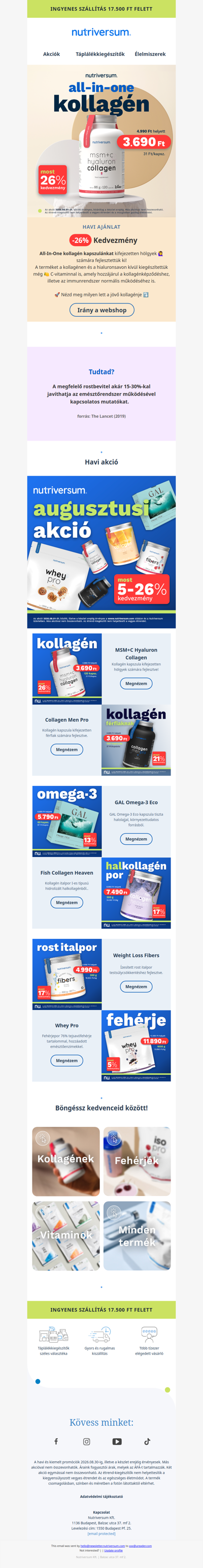 🎀Több mint kollagén, ráadásul most 1300 Ft kedvezménnyel!