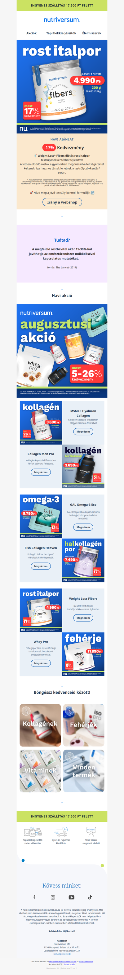 Diétád új kedvence✨, a Weight Loss Fibers most -17% kedvezménnyel.
