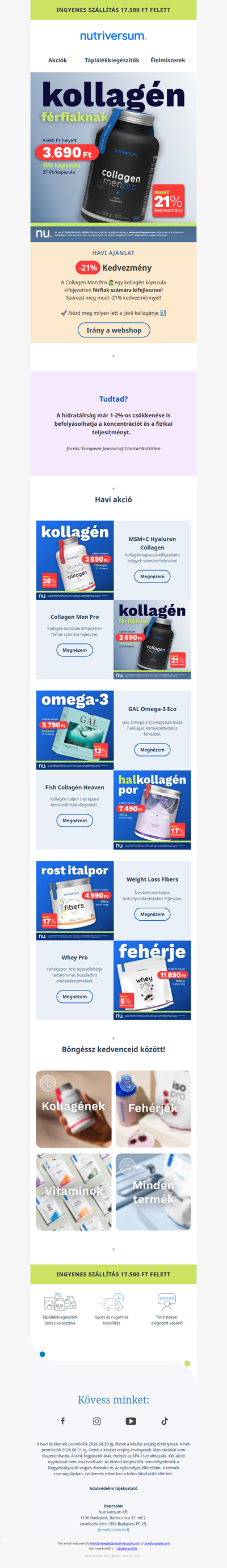 🔥 Collagen Men Pro – kollagén férfiaknak. Most -21%-kal!