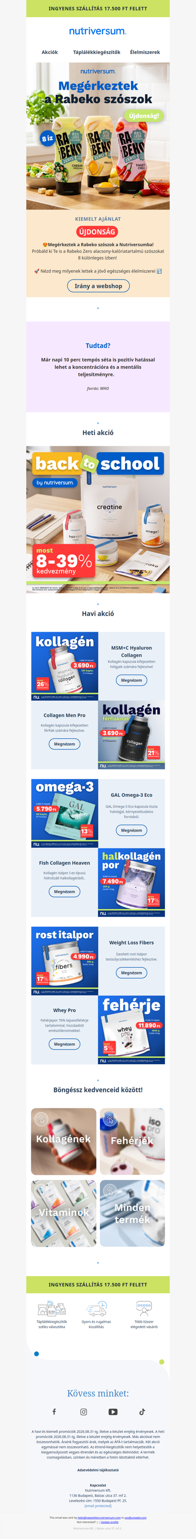 😍Megérkeztek a Rabeko szószok a Nutriversumba!