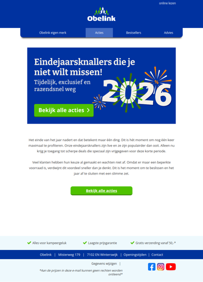 🧨Eindejaarsknallers die je niet wilt missen.