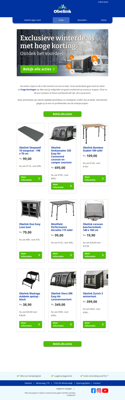 Exclusieve winterdeals met hoge korting ❄️