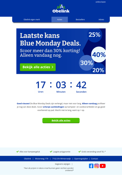 Laatste kans Blue Monday Deals🔷