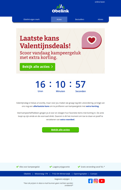❤️ Laatste kans Valentijnsdeals!