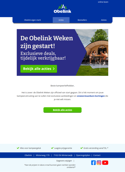 De Obelink Weken zijn gestart 🎉