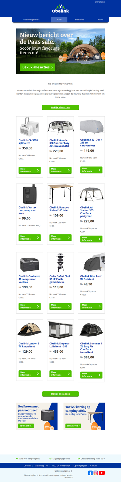 (1) Nieuw bericht over de Paas sale