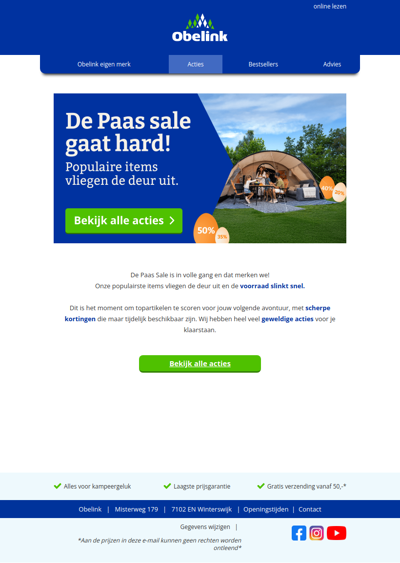 De Paas sale gaat hard! 🐣