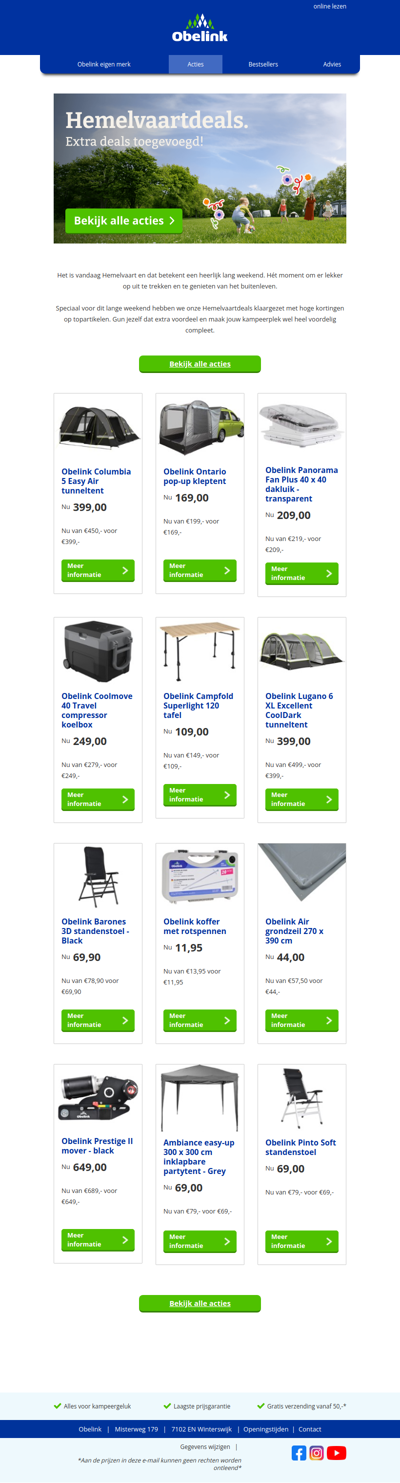 ⛅ Hemelvaartdeals: extra deals toegevoegd!